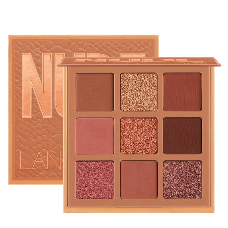 9 Colors Nude Eyeshadow Powder Makeup Palette Matte Shimmer Eye Pigmented Powder Make up New Warm Earth Color Eyeshadow