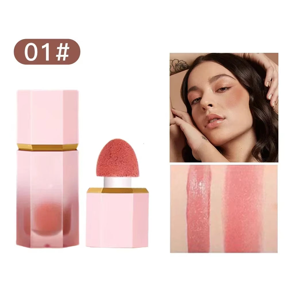 1Pcs Drop Ship Make up Liquid Blush Facial Nourishing Blusher Gel Cream Multi-Purpose Lip Gloss Makeup Blush Wholesale
