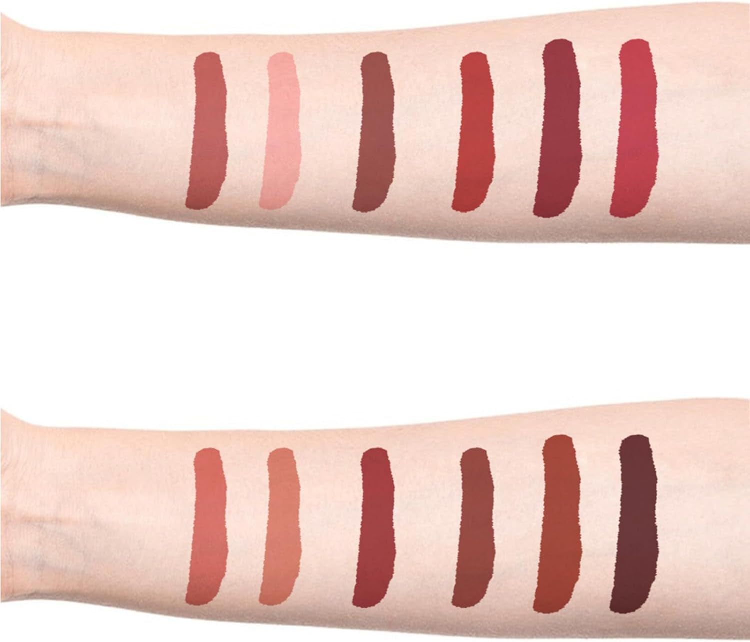 12 Couleurs Matte Liquid Lip Gloss Set, Velvet Matte Nude and Light to Deep Red Colors Liquid Lipstick Kit, Ensemble Cadeau De Maquillage Lip Gloss Pour Filles Et Femmes