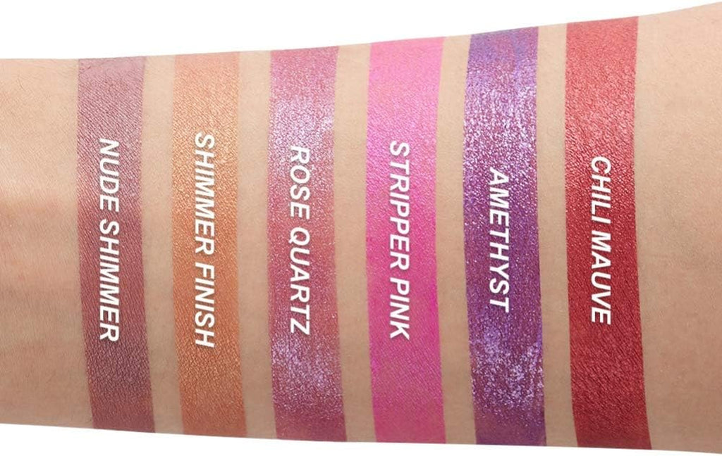 Lipgloss Rouge À Lèvres Imperméable À L'Eau Brillant À Paillettes Scintillant Métallique Durable