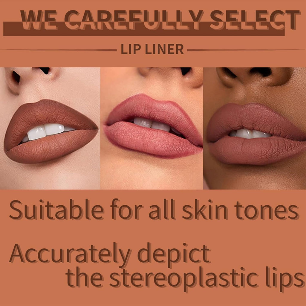 Crayon Pour Les Lèvres, Rouge À Lèvres 6 Couleurs Crayon Imperméable Lip Liner Set, Lissebrillant À Lèvres Mat, Crayon À Lèvres Onctueux Et Crémeux, Maquillage Quotidien Des Lèvres (01, A)