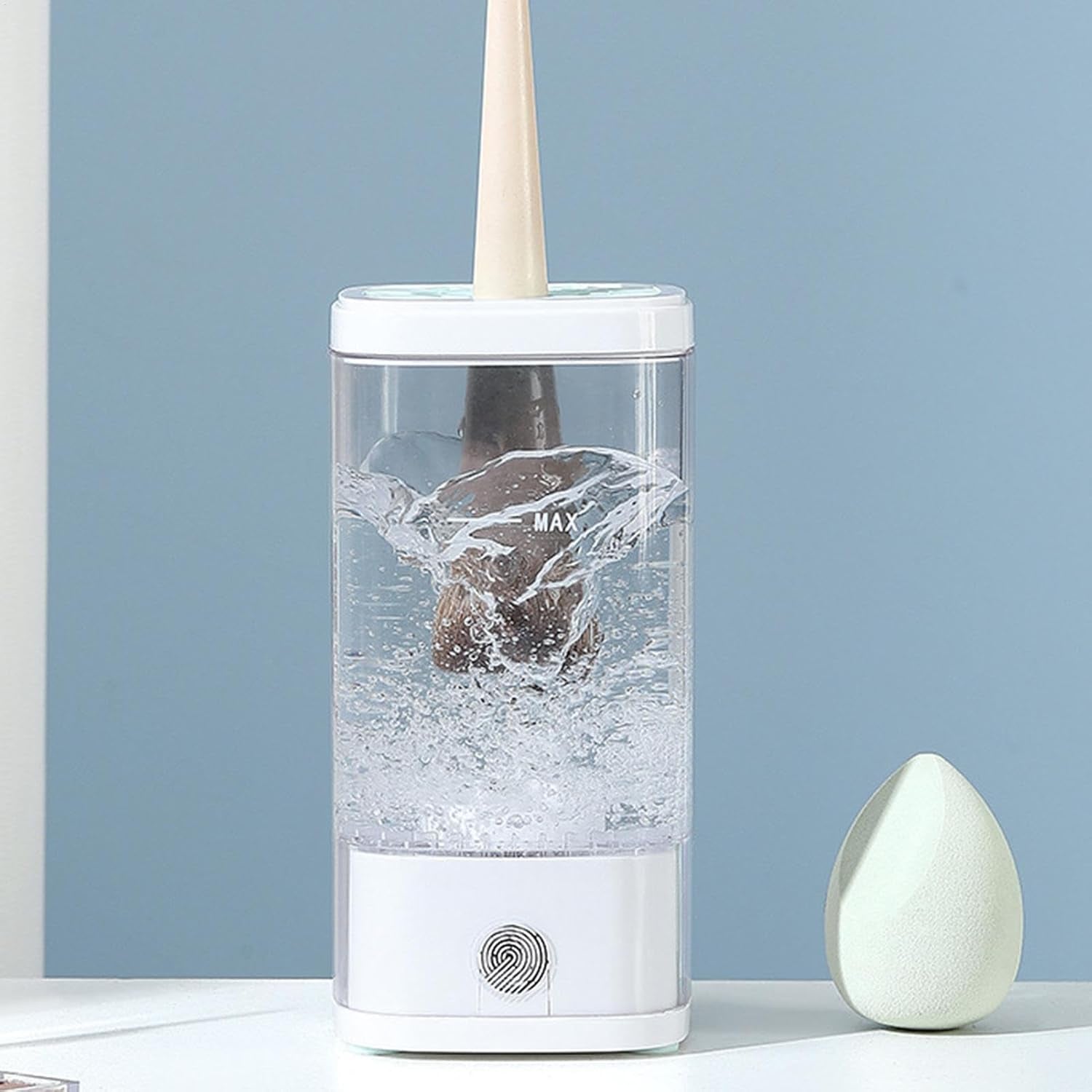 Nettoyant Pour Pinceaux Cosmétiques, Nettoyeur De Pinceaux De Maquillage Électrique Amélioré, Machine À Laver Les Pinceaux De Maquillage À Séchage Rapide, Essoreur De Pinceaux Cosmétiques Portable