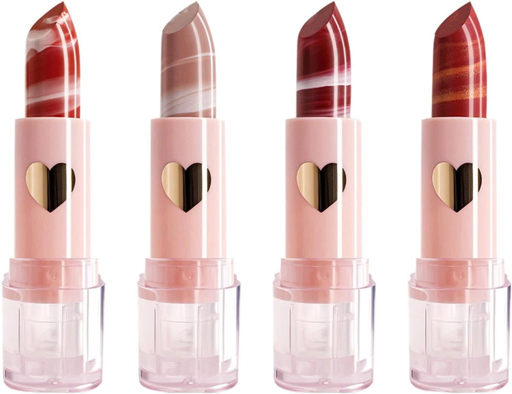 Rouge À Lèvres Velours Pour Femme, Ensemble De Maquillage Rouge À Lèvres Mat | Ensemble De Teintures À Lèvres En Velours 4 Couleurs Pour Femmes | Ensemble De Rouge À Lèvres De Maquillage Cosmétique Hy