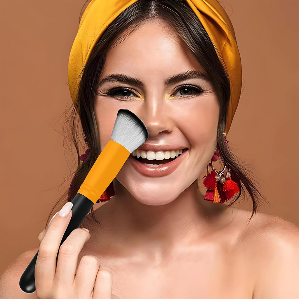 10 PCS Set Pinceaux Maquillage Rose Doré Synthétiques Haut De Gamme Pour Fond De Teint Mélange Poudre Pour Le Visage Blush Concealers Ombres À Paupières