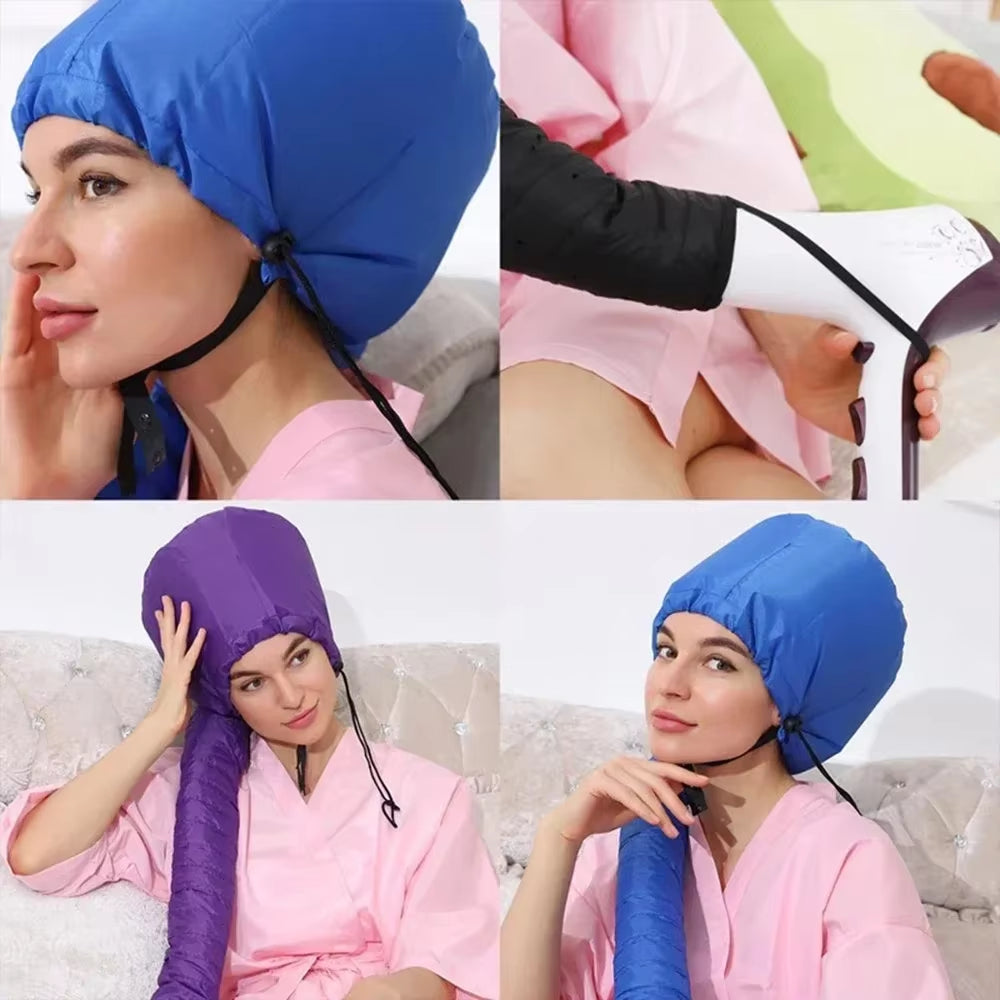 Styling Drying Hat Hair Care Dry Hair Cap without Plugging Hair Dryer Heating Hair-Mask Cap Household Curly Hair-Baking Hat