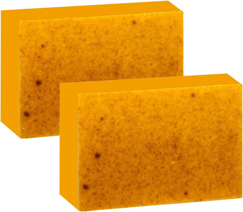 2PC 100G Savon Au Curcuma Pour Éclaircir La Peau, Turmeric Kojic Acid Éclaircissant Pour Le Visage, Doux Et Hydratant Pour Tous Les Types De Peau Soap-4