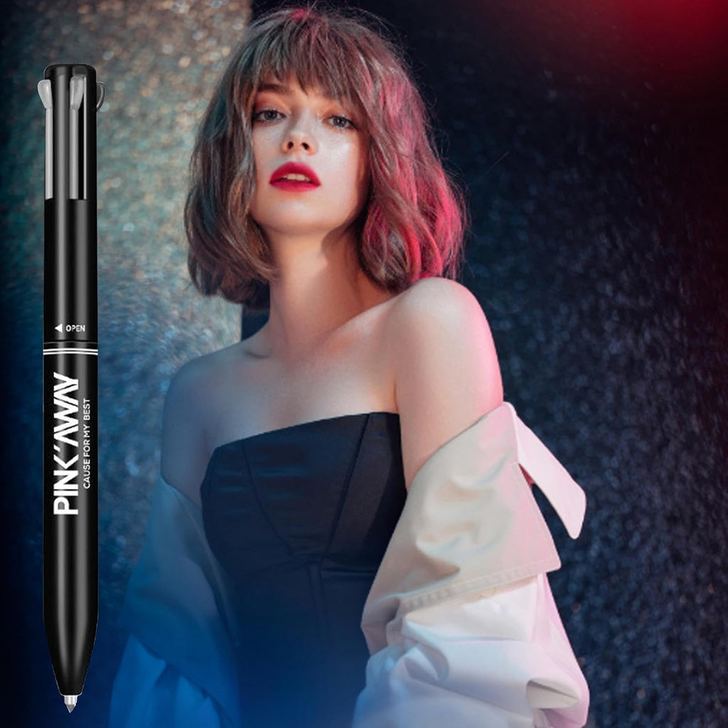 Maquillage 4 En 1, Lip Liner Makeup Crayon À Lèvres Pressé Pour Une Ligne Lèvres Claire, Crayon À Lèvres Imperméable À L'Eau Pour Les Cadeaux Femmes Maquillage