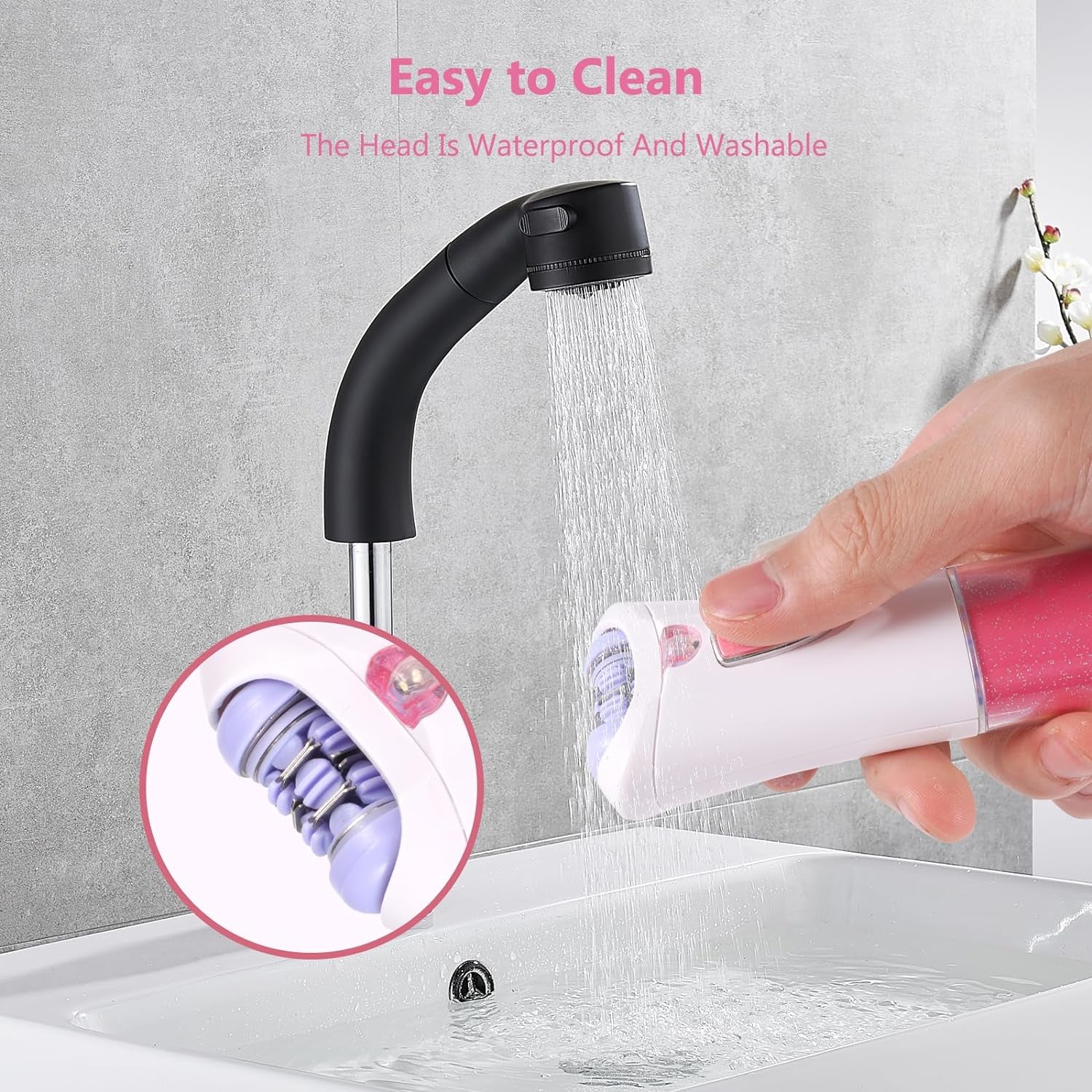 Épilateur Femme, Épilateur Facial Électrique Femme, Épilateur Facial Avec Lumière LED, Rasoir Femme Sans Fil Pour Épilation Visage, Corps, Sourcils, Aisselles, Jambes, Zone Bikini