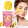 Tampons Nettoyants Au Curcuma À L'Acide Kojique, 40Pcs Coussin En Mousse Exfoliante Au Curcuma Pour Visage Et Le Corps, Nettoyage Et L'Exfoliation Éclatant Peau Rejuvenates, Unifie Le Teint