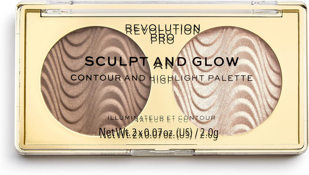 Revolution Pro, Sculpt & Glow, Palette Visage , Desert Sky, 2 Ombres, 4G