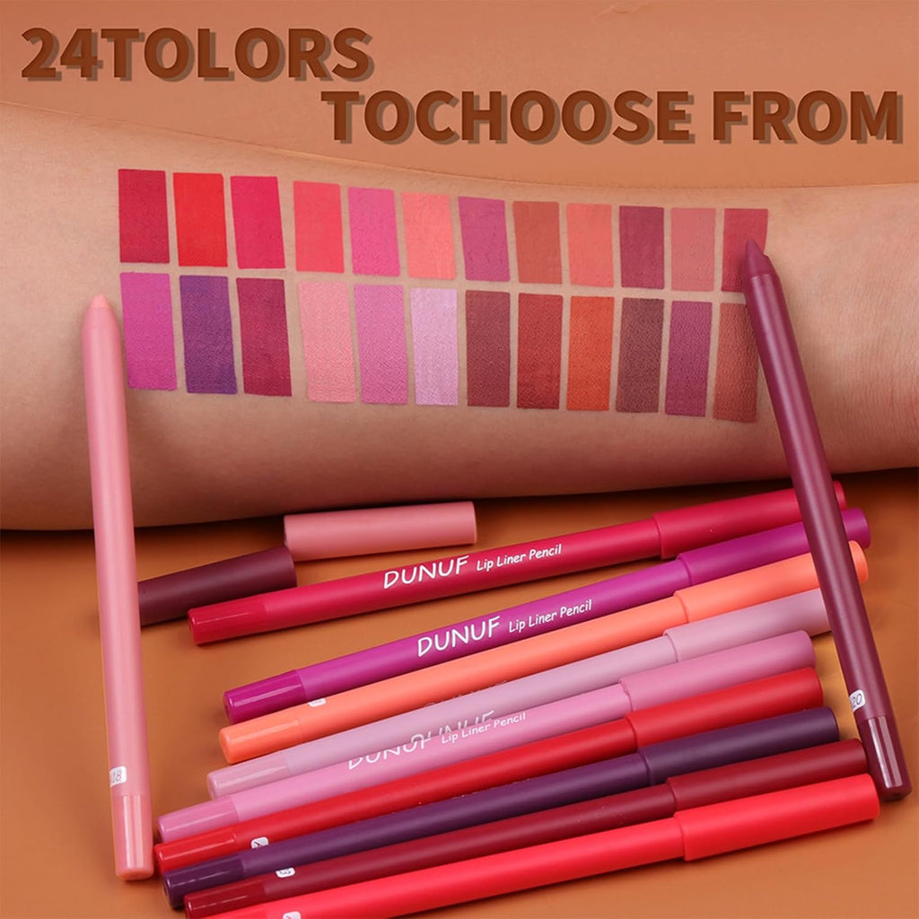 Crayon Pour Les Lèvres, Rouge À Lèvres 6 Couleurs Crayon Imperméable Lip Liner Set, Lissebrillant À Lèvres Mat, Crayon À Lèvres Onctueux Et Crémeux, Maquillage Quotidien Des Lèvres (01, A)