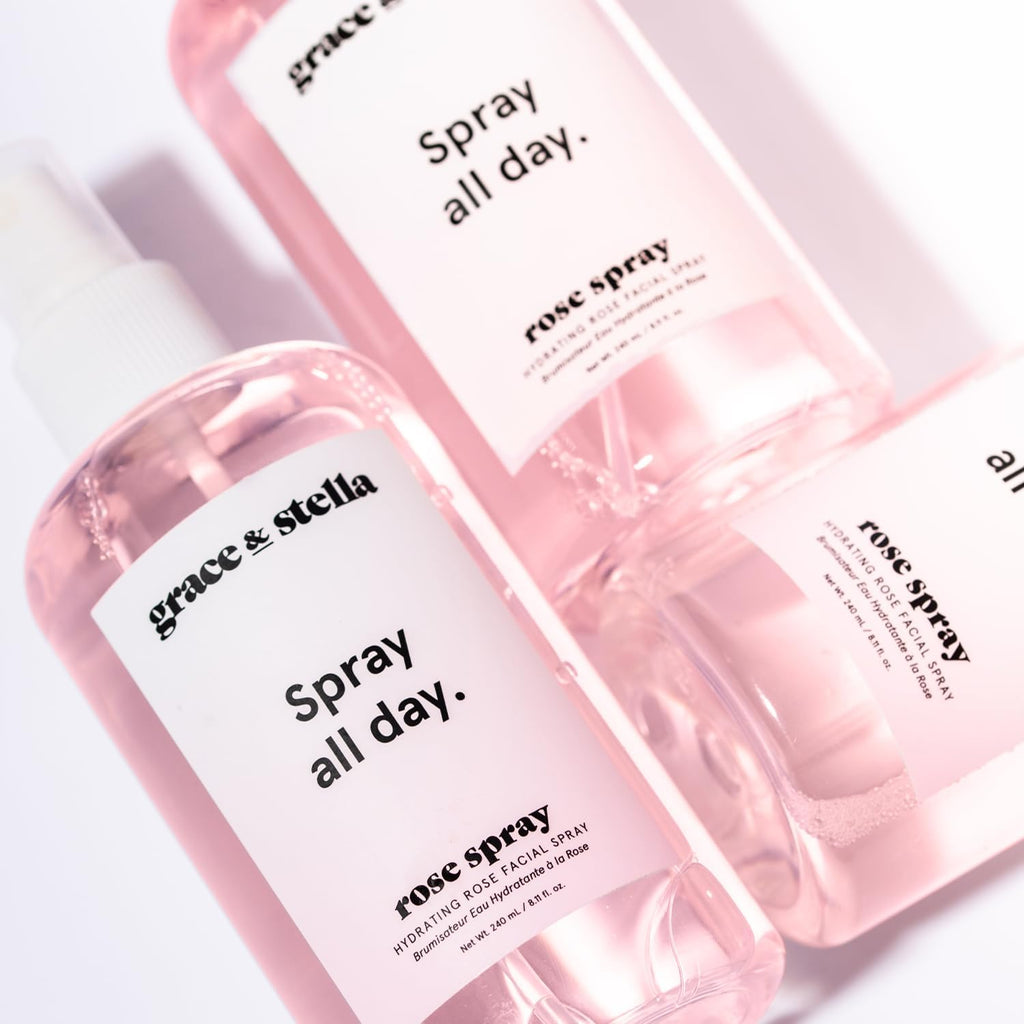 - Spray Eau De Rose Visage Vegan, Lauréat Du Prix D'Excellence Pour La Peau, Parfait Comme Vaporisateur Cheveux, Spray Hydratant Cheveux, Lotion Tonique Visage, Brume Corps (240Ml)