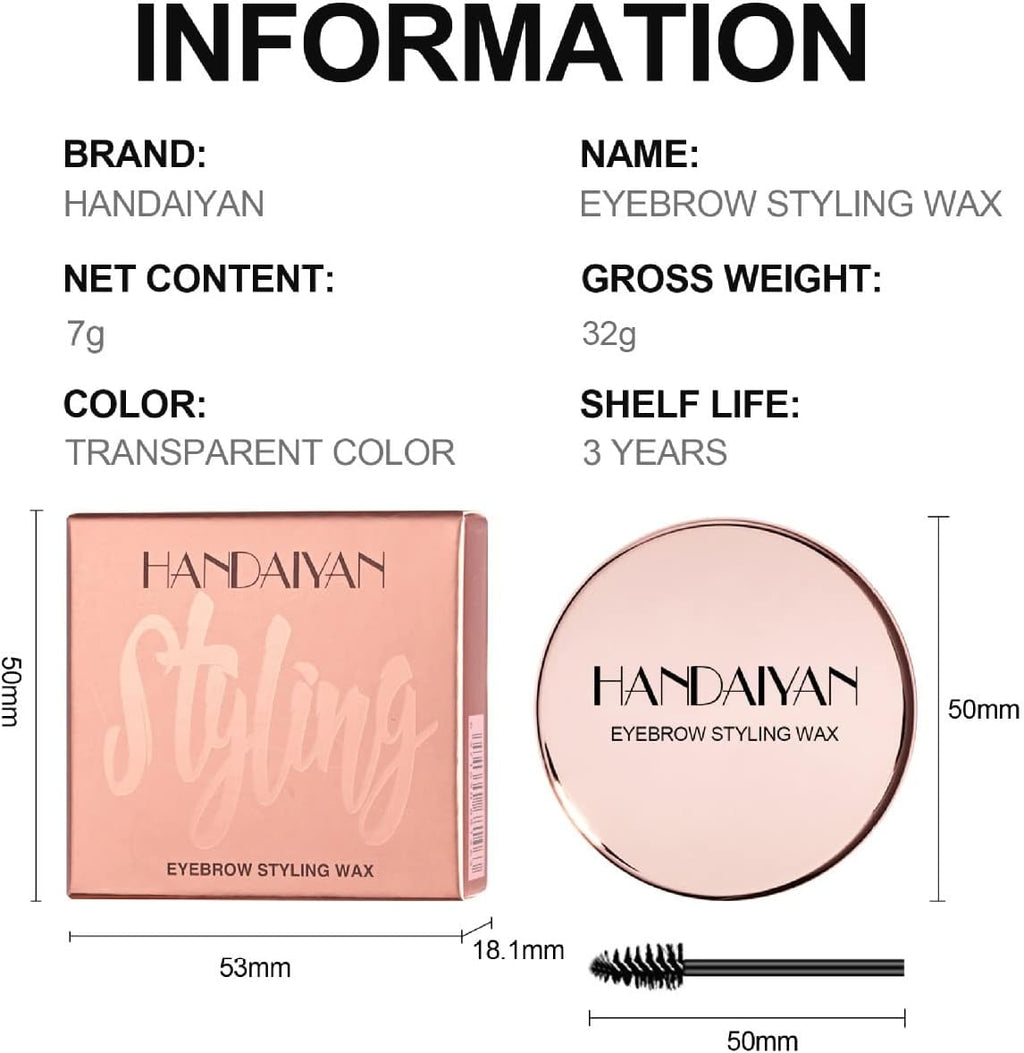 Cire À Sourcils Gel À Sourcils Cire À Sourcils Pour Effet De Stratification Gel À Sourcils Savon Transparent Cire À Sourcils Imperméable Maquillage Des Sourcils Longue Durée Pour De Stratificatio (2P)